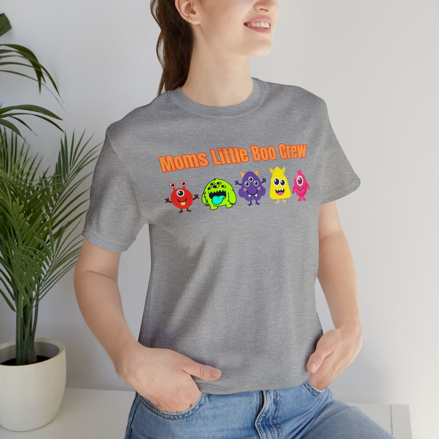 "Moms Little Boo Crew 5" T-shirt | Mom of 5 Halloween Shirt | Halloween Mom Shirt | Gift Ideas for Women Who Love Halloween | Trendy Halloween Apparel | Halloween Shirts With Sayings for Moms | Cute Halloween Shirt | Mama Halloween Shirt