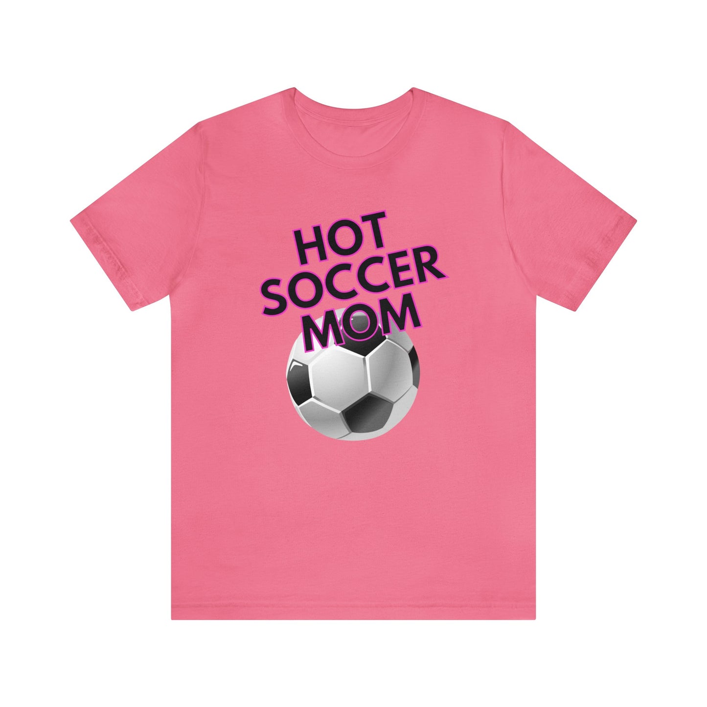 "Hot Soccer Mom" T-Shirt | Perfect Gift for Soccer Moms | Trendy Soccer Mom Apparel | Soccer Mom Tee | Soccer Mom Shirt | Mother's Day Gift Ideas for Mom | Comfortable Mom Clothing for Game Day | Soccer Mama Shirt