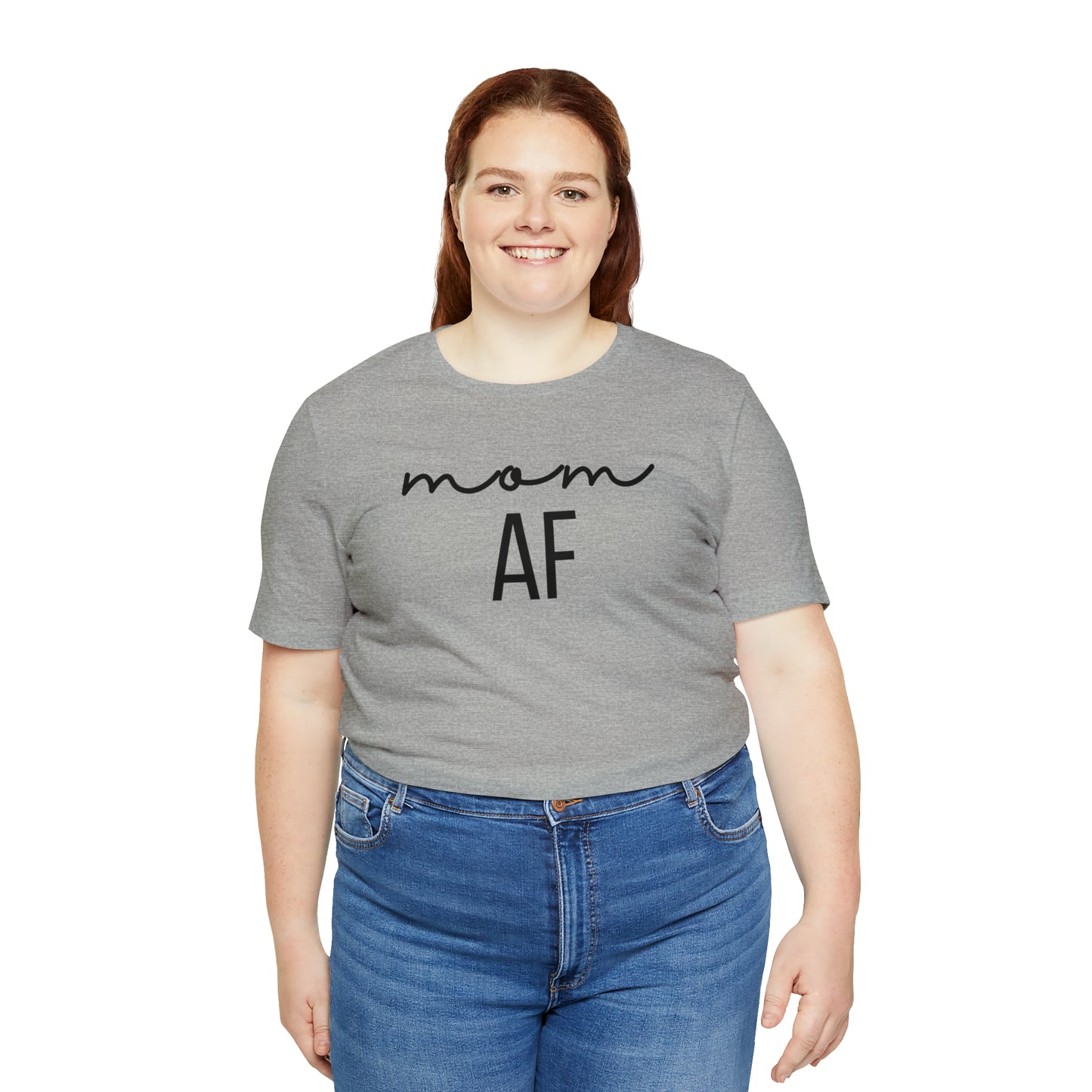 "Mom AF" T-Shirt | Funny Mom Shirt | Christmas Gift Ideas for Mom | Trendy Mom Apparel for Everyday Wear | Perfect Gifts for New Moms and Seasoned Pros | Celebrate Your Ambition and Drive in Style