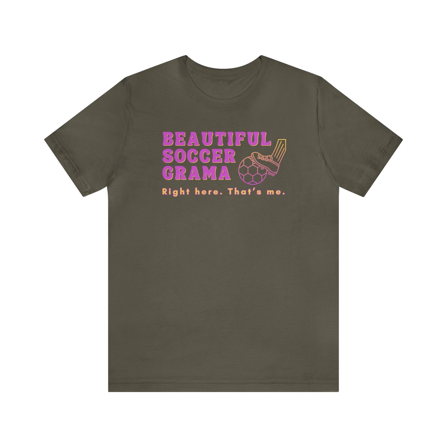 "Beautiful Soccer Grama" T-Shirt | Soccer Grama Shirt | Perfect Gift for Soccer Grandmas | Trendy Soccer Grandma Apparel | Funny Grama Shirt | Soccer Grama Tee | Mother's Day Gift Ideas for Grama