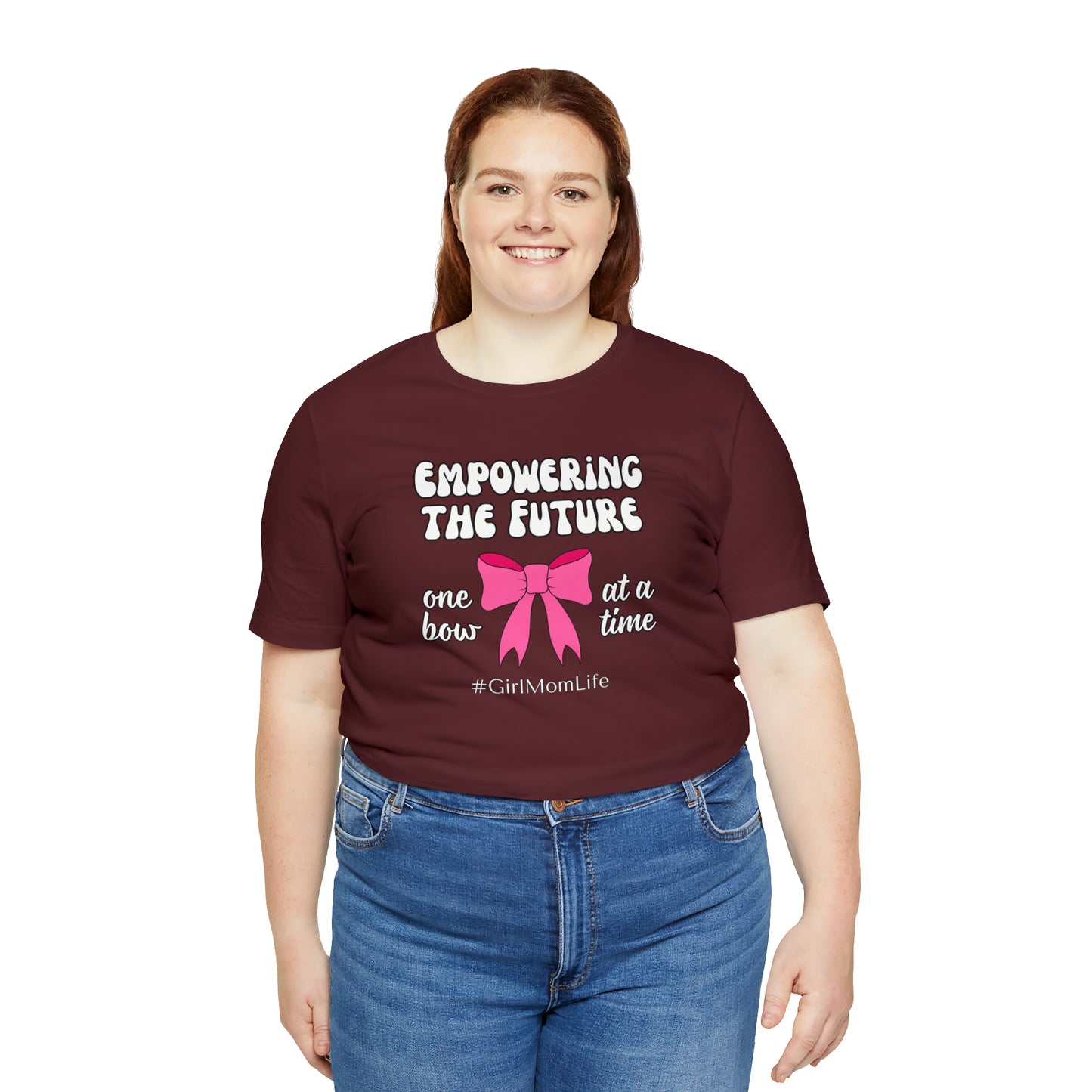 "Empowering the Future One Bow at a Time" T-Shirt | Girl Mom Shirt | Gift for Moms of Daughters | Mother's Day Gift Ideas | Girl Mama Shirt | Mom of Girls Shirt | Girl Mom Tee | Shirt for Girl Moms | Gifts for Her