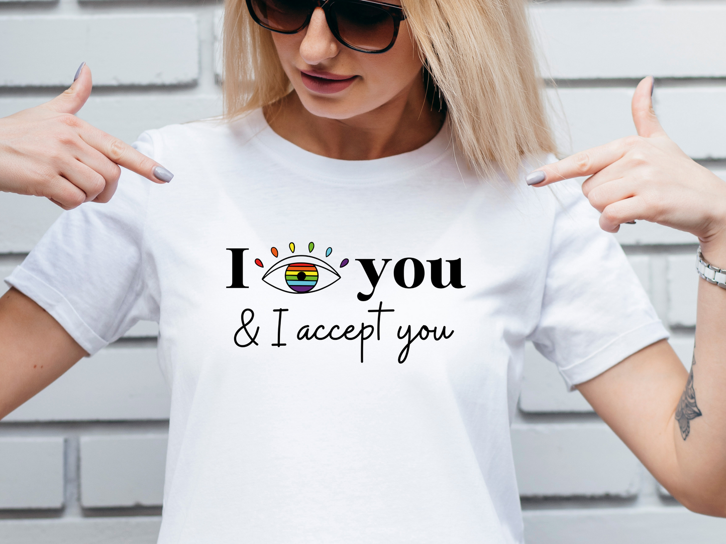 "I See You & I Accept You" T-Shirt | Pride Month Shirt | Inclusive Apparel | Christmas Gift for LGBTQ+ Mom | Pride Tee | LGBTQ+ Shirt | Proud Mom of an LGBTQ+ Child Tee | Pride Month Gift Ideas for Women | LGBTQ+ Shirts