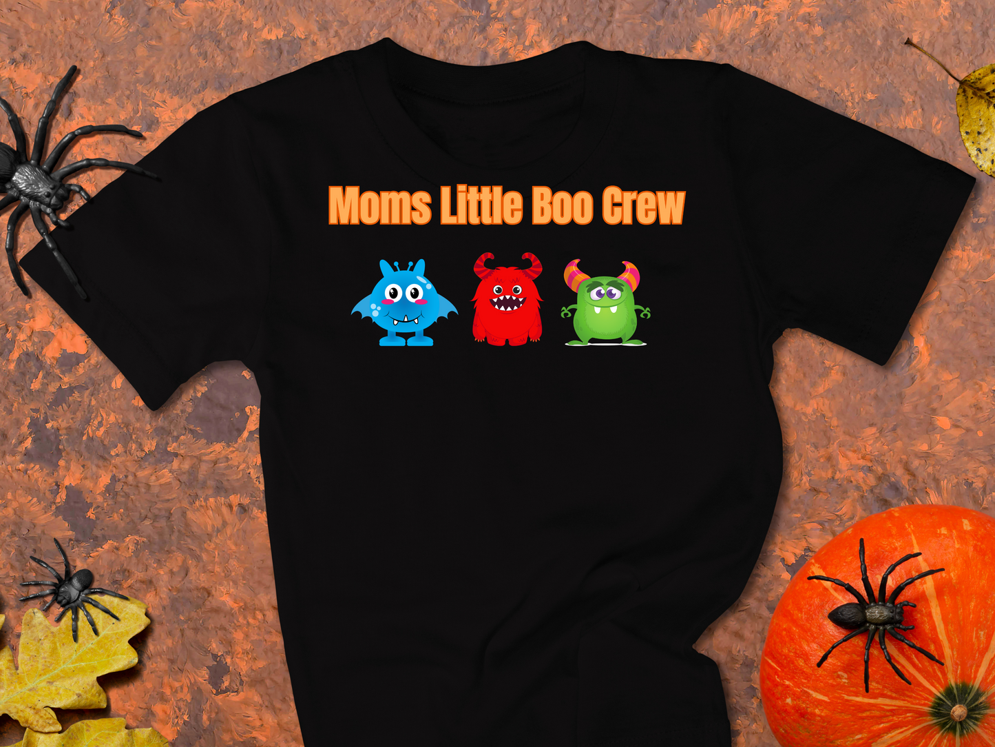 "Moms Little Boo Crew 3" T-Shirt | Mom of 3 Halloween Shirt | Cute Halloween Shirt for Mom | Birthday Gift Ideas for Mom | Mama Halloween Shirt | Trendy Halloween Apparel | Stylish Tee for Halloween Parties