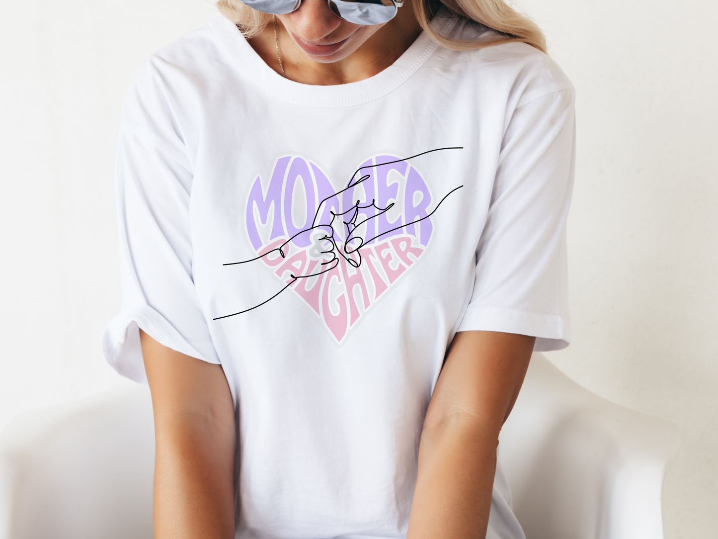 "Mother & Daughter" T-Shirt | | Perfect Gift for Moms of Daughters | Cute and Trendy Mom Apparel | Birthday Gift Idea for Mom | Mom of Girls Tee | Mother's Day Gift Ideas | Comfortable Mom Apparel