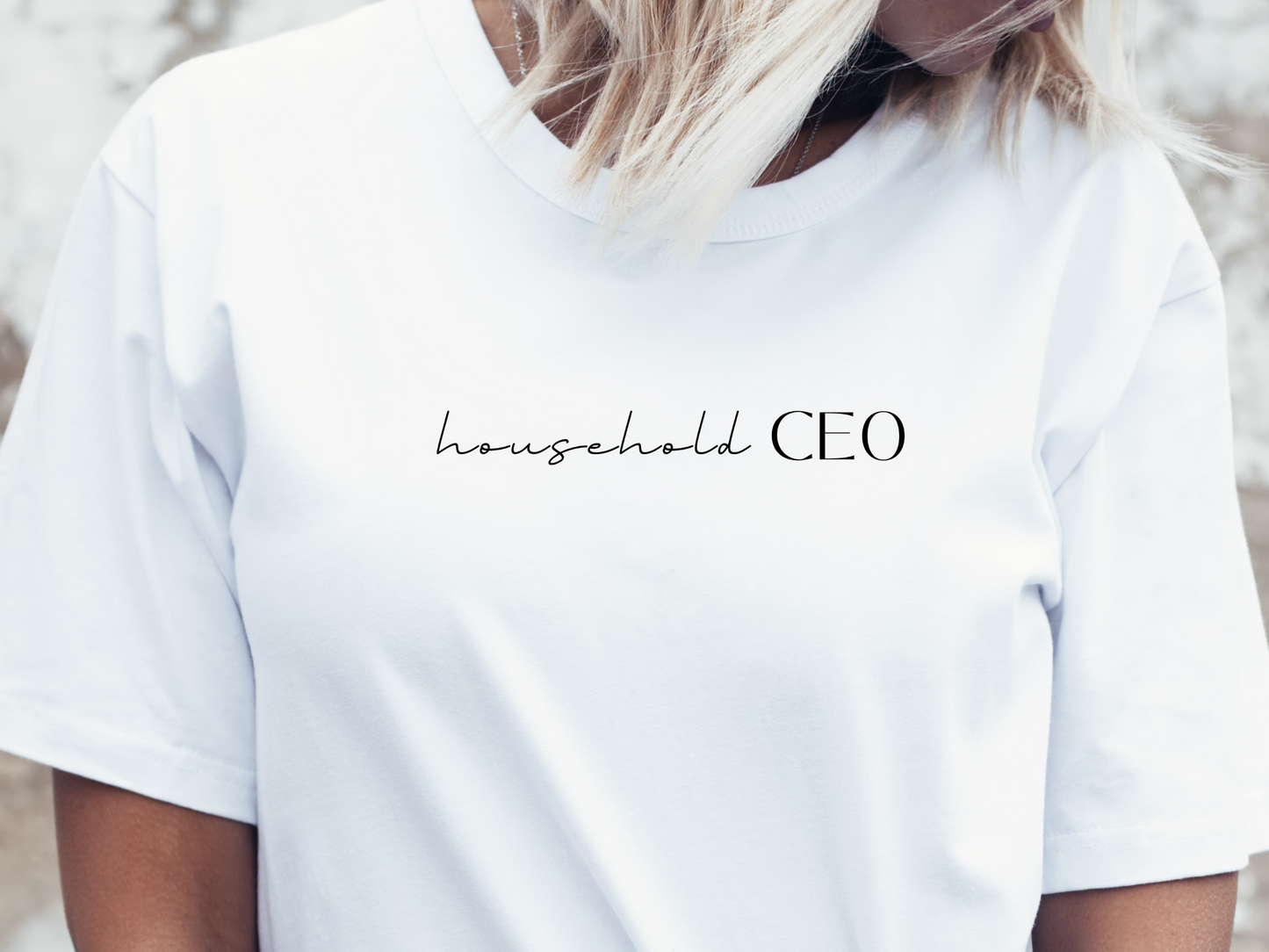 "Household CEO" T-Shirt | Mom Life Shirt | Empowered Mom Apparel | Christmas Gift Ideas for Mom | SAHM Shirt | Empowered Mom Shirt | Gift Ideas for Women | Trendy Women's Apparel