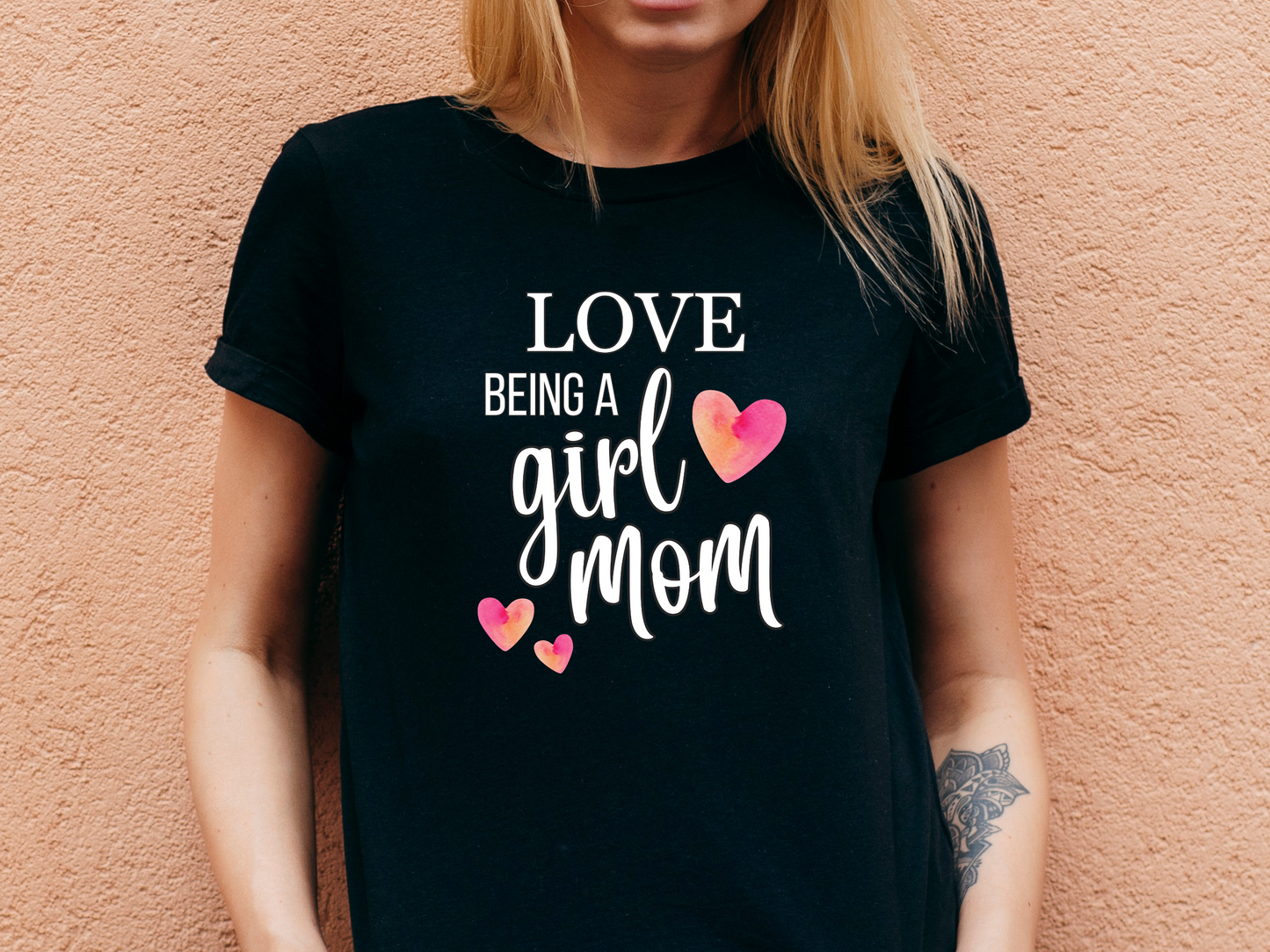 "Love Being A Girl Mom" T-Shirt | Ideal Gift for Moms of Daughters | Stylish and Trendy Mom Fashion | Mother's Day Gift Ideas | Comfortable Mom Clothing for Everyday Wear | Celebrate Your Supermom Status | Birthday Gift Idea for Moms