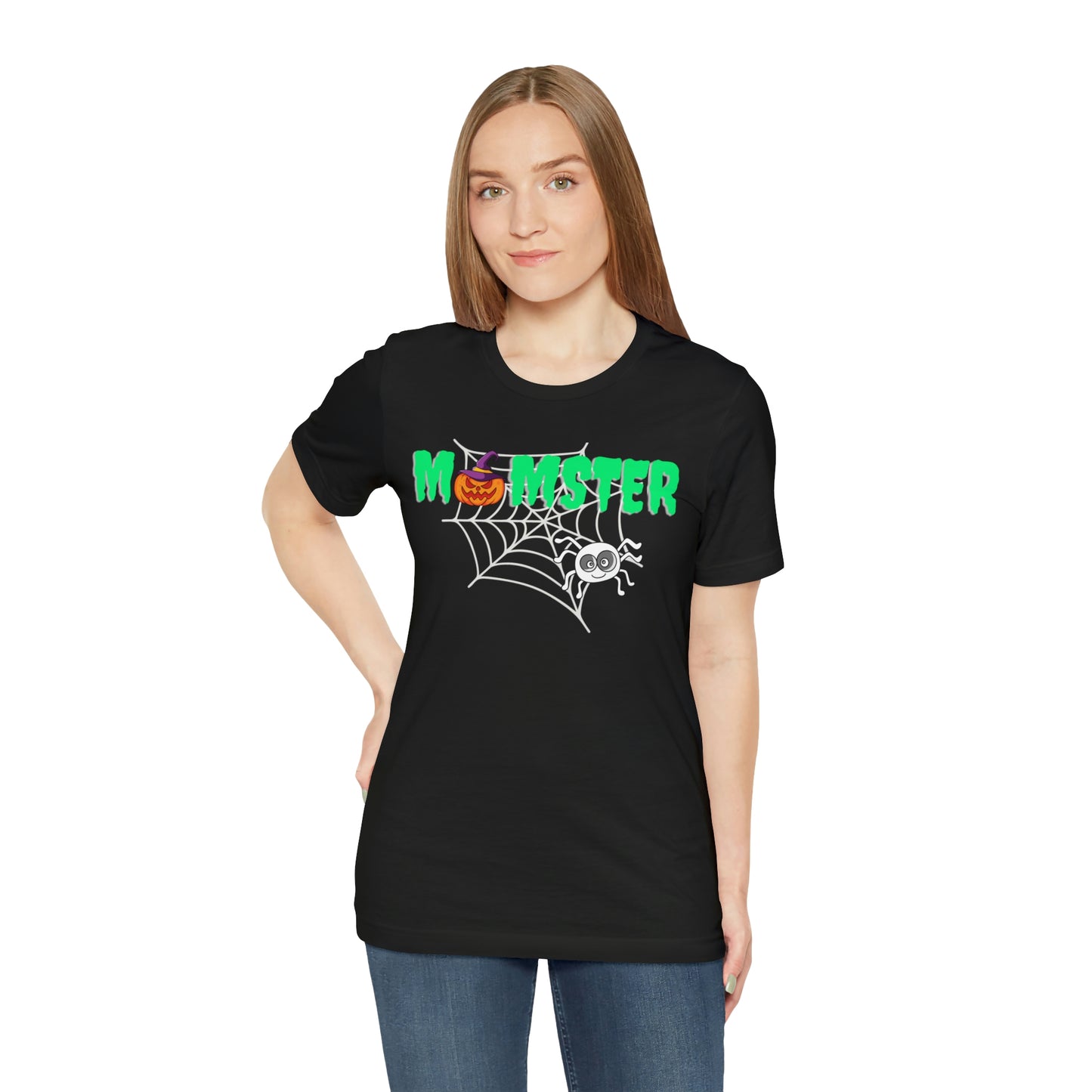 "Momster" T-Shirt | Trendy Halloween Apparel for Moms | Birthday Gift Ideas for Mom | Cute and Spooky Halloween Tee | Cute Halloween Shirt | Cute and Comfortable Halloween Tee for Momsters | Spooky Halloween Wear