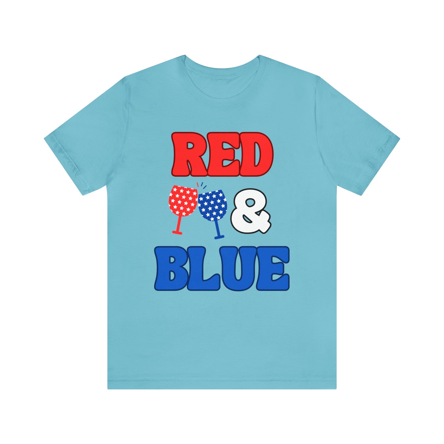 "Red, Wine & Blue" T-Shirt | Fourth of July Shirt for Mom | Celebrate America Shirt | American Pride T-Shirt | Independence Day Tees | Memorial Day T-Shirts for Mom