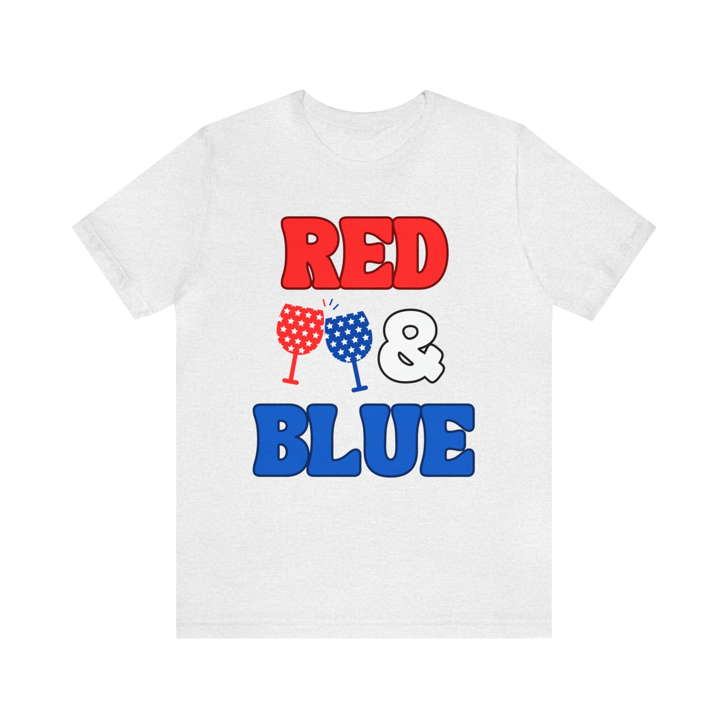 "Red, Wine & Blue" T-Shirt | Fourth of July Shirt for Mom | Celebrate America Shirt | American Pride T-Shirt | Independence Day Tees | Memorial Day T-Shirts for Mom