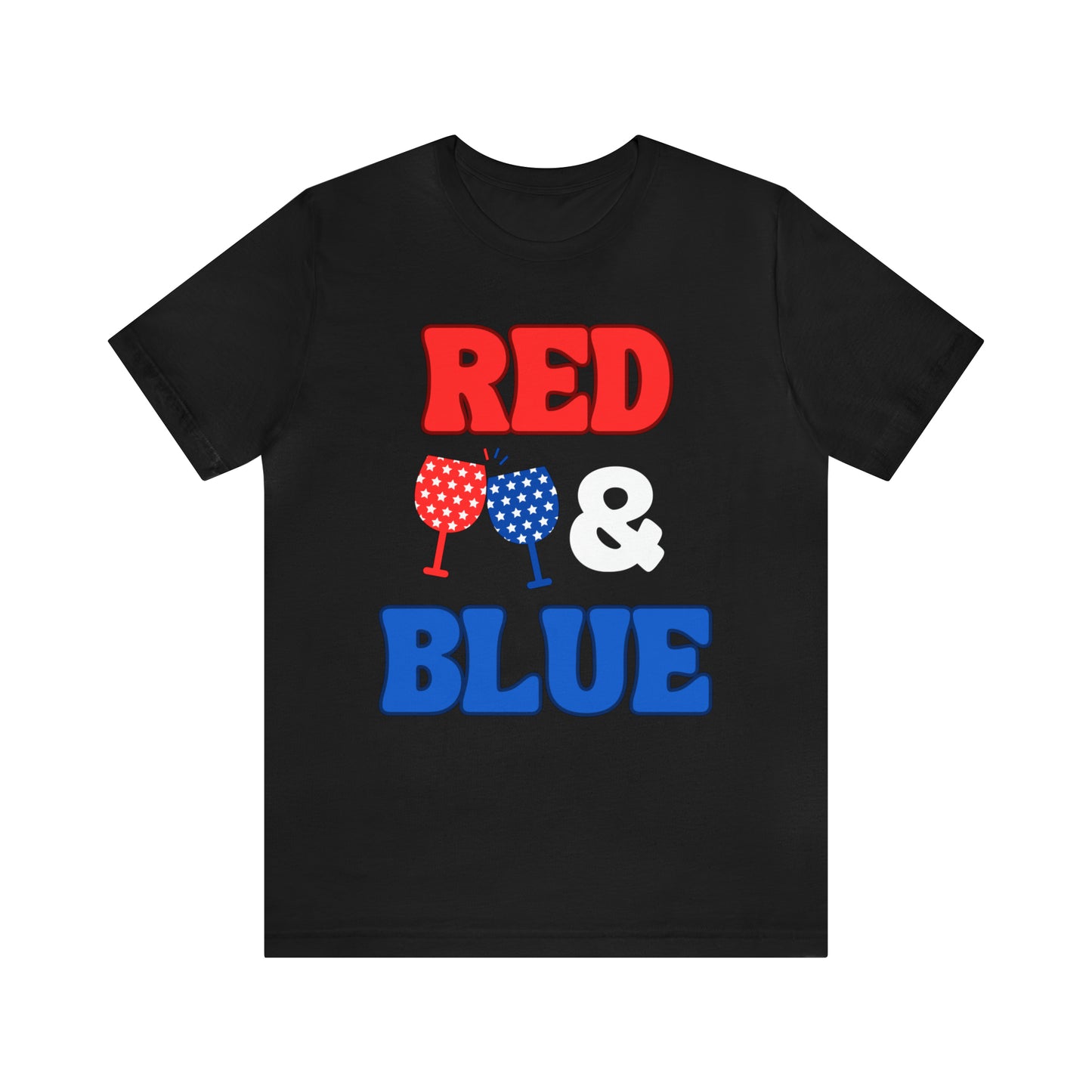 "Red, Wine & Blue" T-Shirt | Fourth of July Shirt for Mom | Celebrate America Shirt | American Pride T-Shirt | Independence Day Tees | Memorial Day T-Shirts for Mom