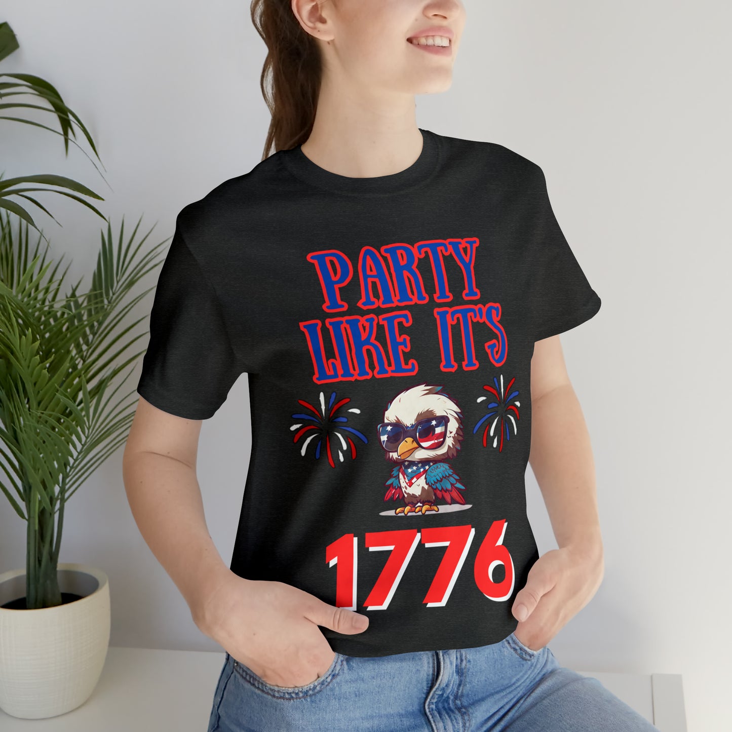 "Party Like It's 1776" T-Shirt | Veteran's Day Shirt for Mom | Celebrate America Shirt | Funny 4th of July Tee | Independence Day Tees | Memorial Day T-Shirts for Mom