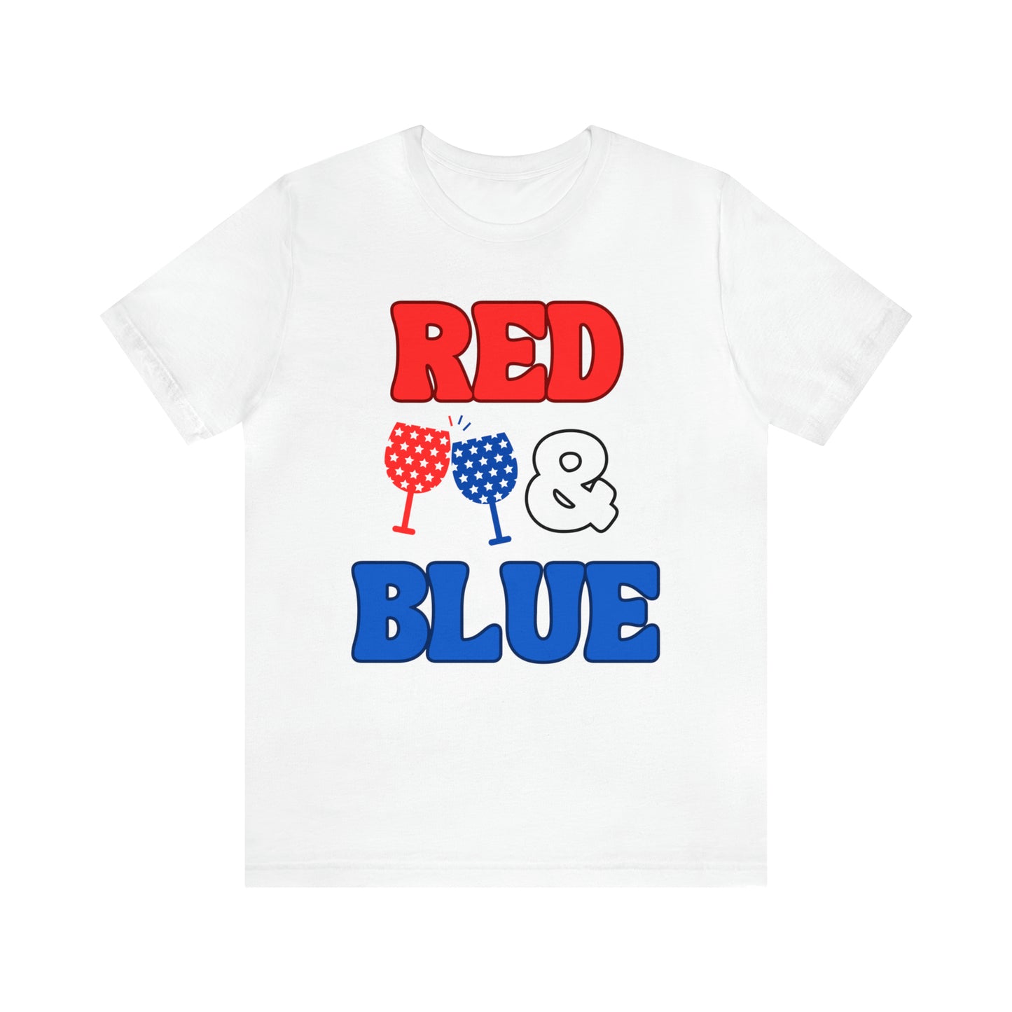 "Red, Wine & Blue" T-Shirt | Fourth of July Shirt for Mom | Celebrate America Shirt | American Pride T-Shirt | Independence Day Tees | Memorial Day T-Shirts for Mom