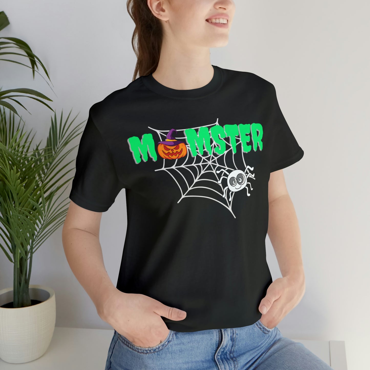 "Momster" T-Shirt | Trendy Halloween Apparel for Moms | Birthday Gift Ideas for Mom | Cute and Spooky Halloween Tee | Cute Halloween Shirt | Cute and Comfortable Halloween Tee for Momsters | Spooky Halloween Wear