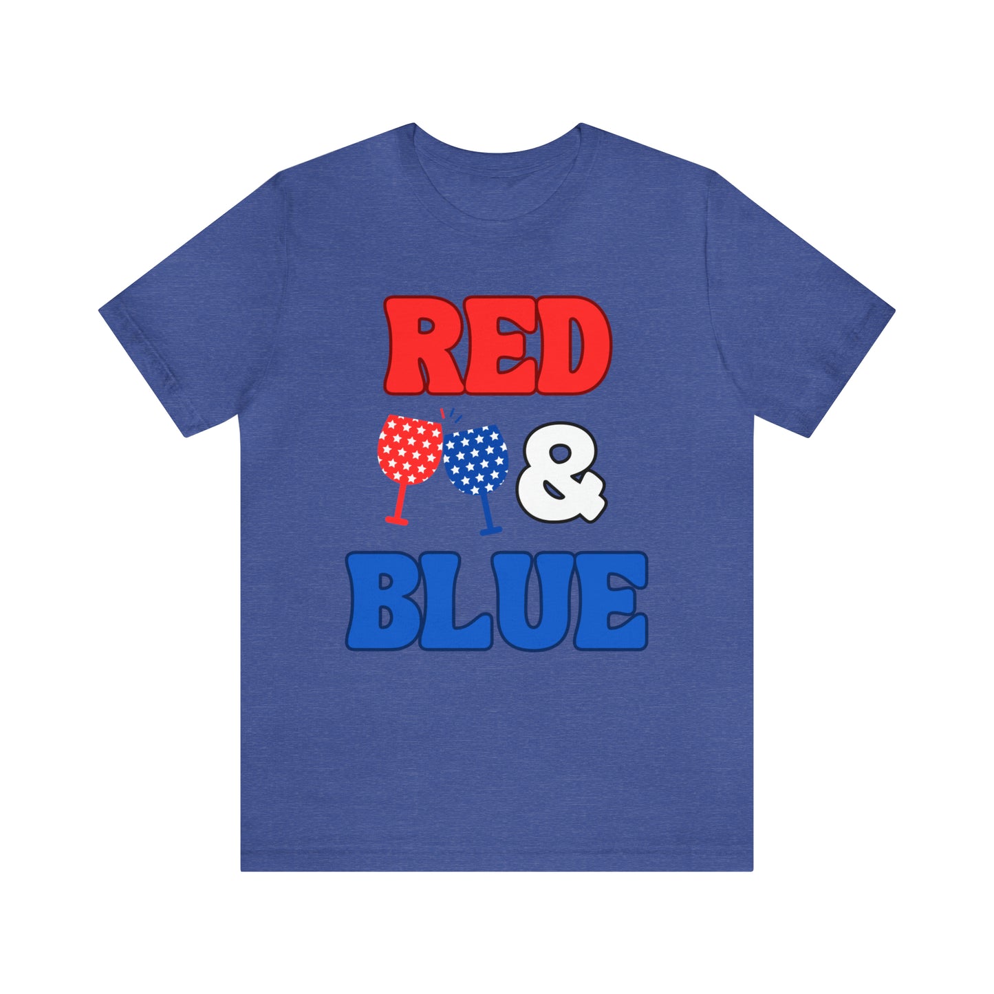 "Red, Wine & Blue" T-Shirt | Fourth of July Shirt for Mom | Celebrate America Shirt | American Pride T-Shirt | Independence Day Tees | Memorial Day T-Shirts for Mom